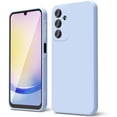 thumbnail image 1 of for Samsung Galaxy A25 5G Phone Case Liquid Silicone, Thin Slim Soft Rubber Gel TPU Plain Simple Cover for Women Girl Cute, Matte Solid Color, Light Blue, 1 of 13