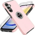 thumbnail image 1 of for Samsung Galaxy A25 5G Phone Case with Screen Protector×2Pcs, Galaxy A25 5G Case with 360°Magnetic Ring Holder Kickstand Phone Case for Samsung A25 5G Case,Pink, 1 of 14