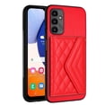 thumbnail image 1 of for Samsung Galaxy A25 5G Slim Case with Card Holders and Strap for Women, Samsung Galaxy A25 5G Phone Case Wallet PU Leather Kickstand RFID Blocking Flip Shockproof Wallet Case - Red, 1 of 11