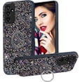 thumbnail image 1 of for Samsung Galaxy A25 5G Sparkle Bling Sparkly Glitter Case for Women, Shockproof Protective Cover Case with Ring Kickstand for Samsung Galaxy A25 5G CZ-Black, 1 of 7
