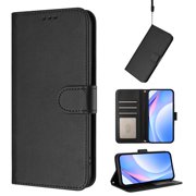 for Samsung Galaxy A26 5G Flip Wallet Case, Classic Card Slots RFID Blocking Premium PU Leather Magnetic Clasp Kickstand Shockproof Drop Protective Men Women Rugged Wallet Phone Cover, Black