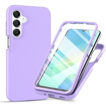For Samsung Galaxy A26 5G Phone Case,Hybrid 2-in-1 Heavy Duty Rugged Design,Built-in Screen Protector,Anti-Scratch Lightweight Shockproof Anti-fall Protection,Durable Rugged Phone Case,Purple