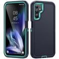 thumbnail image 1 of for Samsung Galaxy A26 5G Rugged Case, Triple-Layers [Military Grade Protection] Anti-Scratch Phone Cover Shockproof Heavy Duty Durable Case for Samsung Galaxy A26 5G, Darkblue+Green, 1 of 9