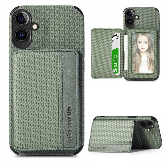 for Samsung Galaxy A26 5G Wallet Case, Built-in Card Holder, RFID Blocking, PU Leather Kickstand, Back Flip Magnetic Closure, Durable Shockproof Magnetic Car Phone Cover for Women and Men,Green