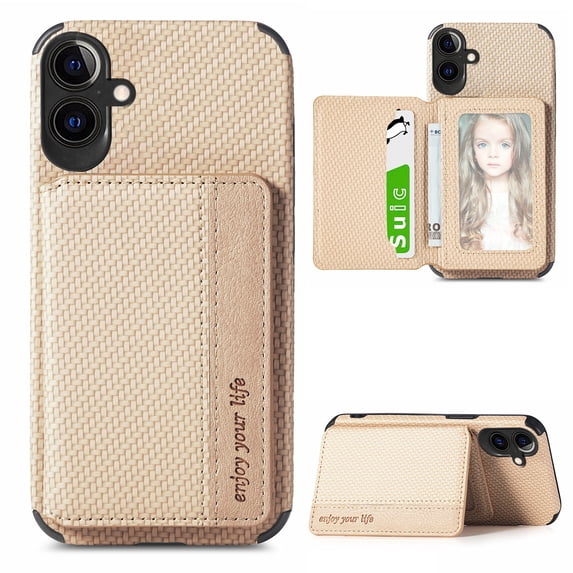 for Samsung Galaxy A26 5G Wallet Case, Built-in Card Holder, RFID Blocking, PU Leather Kickstand, Back Flip Magnetic Closure, Durable Shockproof Magnetic Car Phone Cover for Women and Men,Khaki