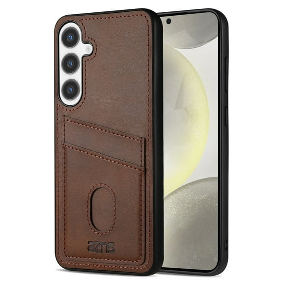 for Samsung Galaxy A26 5G Wallet Case, Men's Luxury Elegant PU Leather with Card Holder Slots Flexible Bumper Rugged Non-Slip Grip Shockproof Cover Phone Cases for Samsung Galaxy A26 5G,Brown