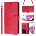thumbnail image 1 of for Samsung Galaxy A26 5G Wallet Case, [RFID Blocking 3 Card Slots] Phone Stand, Wrist Strap, Shoulder Strap Magnetic Closure, Soft PU Leather Shockproof Flip Cases Cover for A26 5G, Rose, 1 of 16