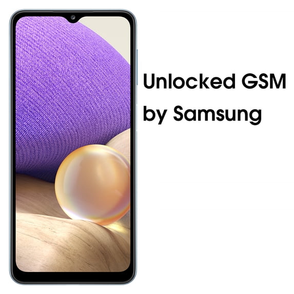 Samsung Galaxy A32 4G A325F 128GB DUOS Unlocked GSM Android Smartphone (International Variant/US Compatible LTE) - Blue