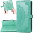 thumbnail image 1 of for Samsung Galaxy A32 4G (Not 5G) Wallet Case,Mandala Embossing PU Leather Girls Case with Credit Card Holder & Hand Strap Flip Folio Closure Cover for Samsung Galaxy A32 4G MTL Green, 1 of 14