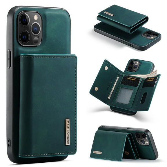 Samsung Galaxy A32 5G Case (6.5 Inch, Model SM-A326) - Magnetic Clasp Synthetic Leather Wallet Phone Case with Stand, Durable Silicone Back Cover Case, Lightweight Protector with Card Holder (Green)