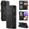 thumbnail image 1 of Samsung Galaxy A32 5G Case,Dteck Magnetic Wallet Case Premium Durable PU Leather Zipper Pocket Card Holder Kickstand Phone Cover for Galaxy A32 5G,Black, 1 of 6