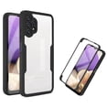 thumbnail image 1 of Samsung Galaxy A32 5G Case with Front Soft Screen Protector, Dual Layer Hybrid Clear Shockproof Protective Cover Case  Samsung Galaxy A32 5G (Not Fit 4G), Black, 1 of 10