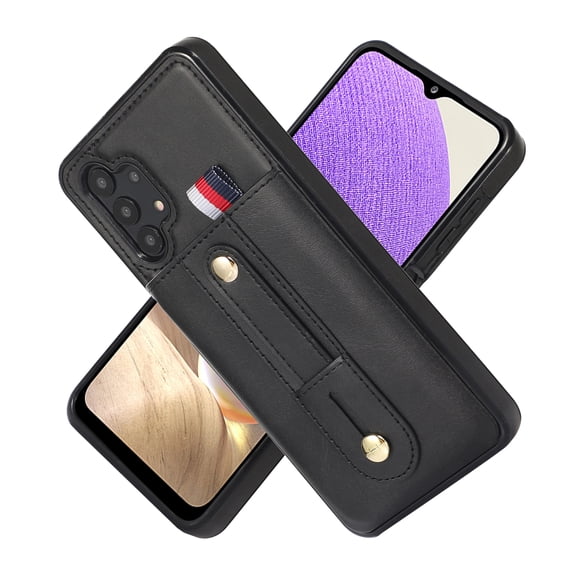for Samsung Galaxy A32 5G Case, Galaxy A32 5G Case, Lightweight Premium PU Leather Galaxy A32 5G Wallet Case with Card Holders Protective Case for Samsung Galaxy A32 5G Adjustable Stand,Black