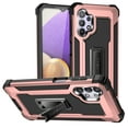 thumbnail image 1 of Samsung Galaxy A32 5G Case (NOT FOR 4G), Rosebono Hybrid Slim Colorful Armor Shockproof Impact Resistant Protective Cover Case With Kickstand For Samsung Galaxy A32 5G (Rose Gold), 1 of 5