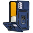 thumbnail image 1 of for Samsung Galaxy A32 5G Case, Soft TPU & Hard PC Anti-scratch Sliding Cover Full Protection Ring Stand Rotating Kickstand Holder Magnetic Shockproof Phone Case Cover for Galaxy A32 5G,Blue, 1 of 8