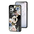 thumbnail image 1 of Samsung Galaxy A32 5G Case with Diamond Ring Stand, Dteck Lightweight Slim Fit Floral Flower Phone Case for Samsung Galaxy A32 5G - Flowers on Black, 1 of 7