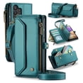 thumbnail image 1 of for Samsung Galaxy A32 5G Full Body Protection Wallet Folio Flip Case, Shoulder Strap & Wristlet Card Slots Zipper Pocket RFID Blocking Rugged Durable PU Leather Phone Case Cover, Green, 1 of 9