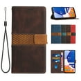 thumbnail image 1 of for Samsung Galaxy A32 5G Wallet Flip Cases Cover,[RFID Blocking][Card Holder/Cash Slots][Magnetic Clasp] Stand Retro Premium PU Leather Shockproof Folio Phone Case with Wrist Strap,Brown, 1 of 6