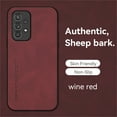 thumbnail image 1 of for Samsung Galaxy A33 5G Case, Classic Soft TPU and PU Leather Slim Cover Case, Anti-Vibration Anti-Slip Ultralight Luxury Phone Case Cover for Galaxy A33 5G for Men & Women, Winered, 1 of 6