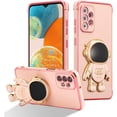 thumbnail image 1 of for Samsung Galaxy A33 5G Case Cute 6D Astronaut Case with Stand Function Luxury Plating Case Cover Slim Fit Soft TPU Shockproof Bumper Protective Electroplated Case for Girls Boys,Pink, 1 of 10