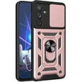 thumbnail image 1 of for Samsung Galaxy A34 5G Case with Slide Camera Cover, Military Grade Drop Protective Phone Cover Case with Ring Kickstand for Samsung Galaxy A34 5G SJ Rose Gold, 1 of 9