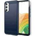 thumbnail image 1 of for Samsung Galaxy A34 5G case, Galaxy A34 Phone case with HD Screen Protector, Fashion Shock-Absorption Flexible TPU Bumper Soft Rubber Protective Phone Case Cove for Samsung Galaxy A34 5G, Navy Blue, 1 of 16