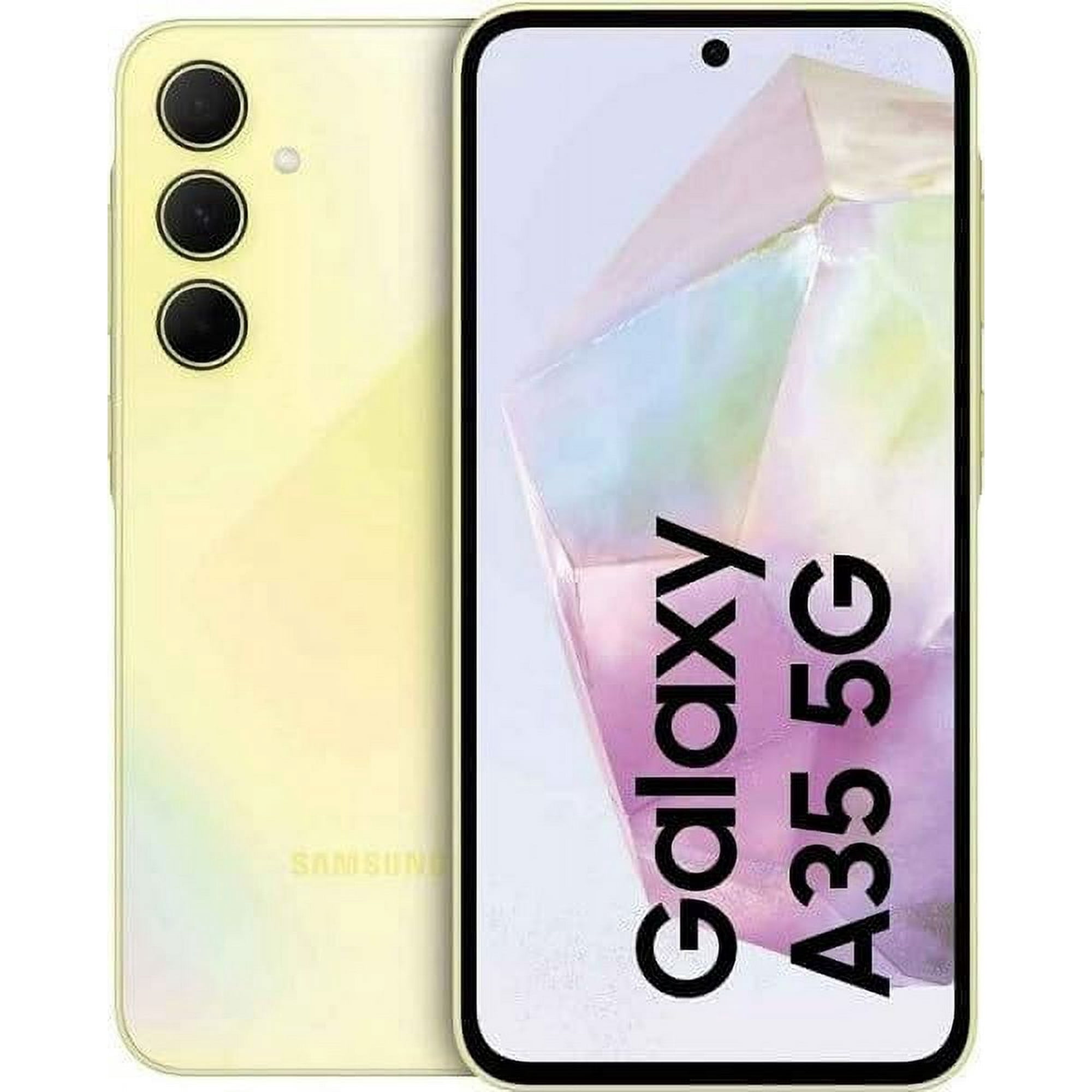 Samsung Galaxy A35 5G + 4G LTE (128GB + 6GB) 6.6" 120Hz Display | 50MP Triple Camera | GSM Unlocked | International Version Dual SIM Smartphone | Brand New (SM-A356E)