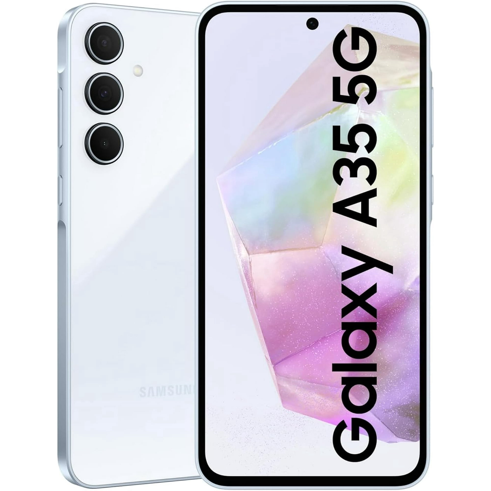 Samsung Galaxy A35 5G + 4G LTE (128GB + 6GB) 6.6" 120Hz Display | 50MP Triple Camera | GSM Unlocked | International Version Dual SIM Smartphone | Brand New (SM-A356E)