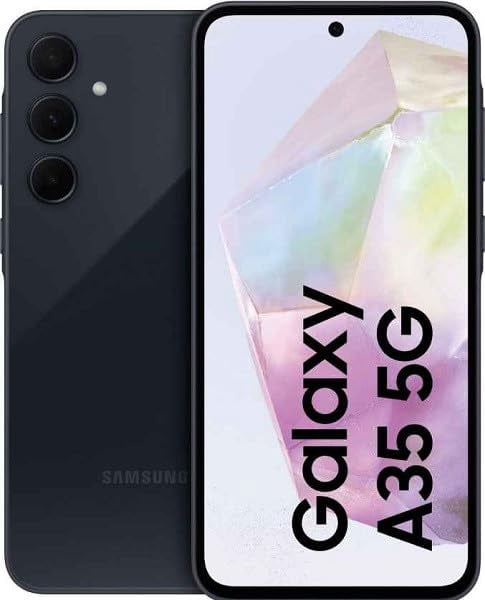 SAMSUNG Galaxy A35 (128GB + 8GB) | 6.6" 120Hz Display 5G + 4G LTE | GSM Unlocked (No CDMA) Smartphone ( International Version ) - Navy Blue