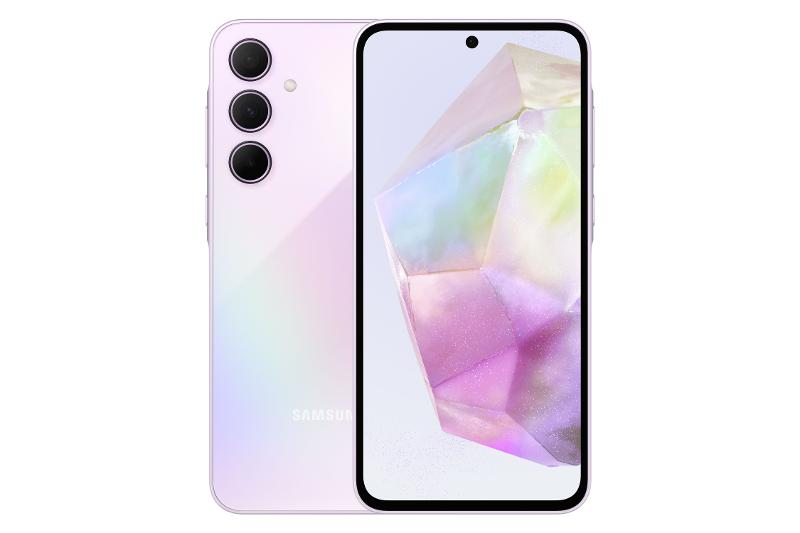 Samsung Galaxy A35 5G + 4G LTE (256GB + 8GB) (for Tmobile, Metro, Tello, Mint & Global) Unlocked GSM SM-A356E/DS 6.6" 120Hz 50MP Triple (Awesome Lilac)