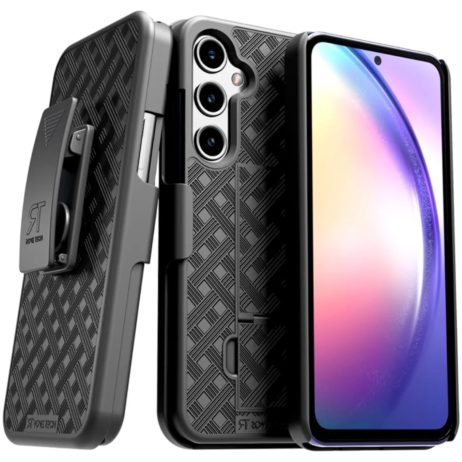Samsung Galaxy A35 5G Belt Clip Holster Phone Case - Black (2 Pack)