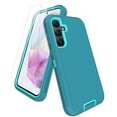 thumbnail image 1 of for Samsung Galaxy A35-5G Case, with Screen Protector, Port Protection, Full-Body Non-Slip Silicone Rubber Covered, 3-Layer Heavy Duty Drop-Proof Cover Phone Case, Teal, 1 of 14