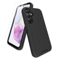 thumbnail image 1 of for Samsung Galaxy A35-5G Case, with Screen Protector, Port Protection, Full-Body Non-Slip Silicone Rubber Covered, 3-Layer Heavy Duty Drop-Proof Cover Phone Case, Black, 1 of 7