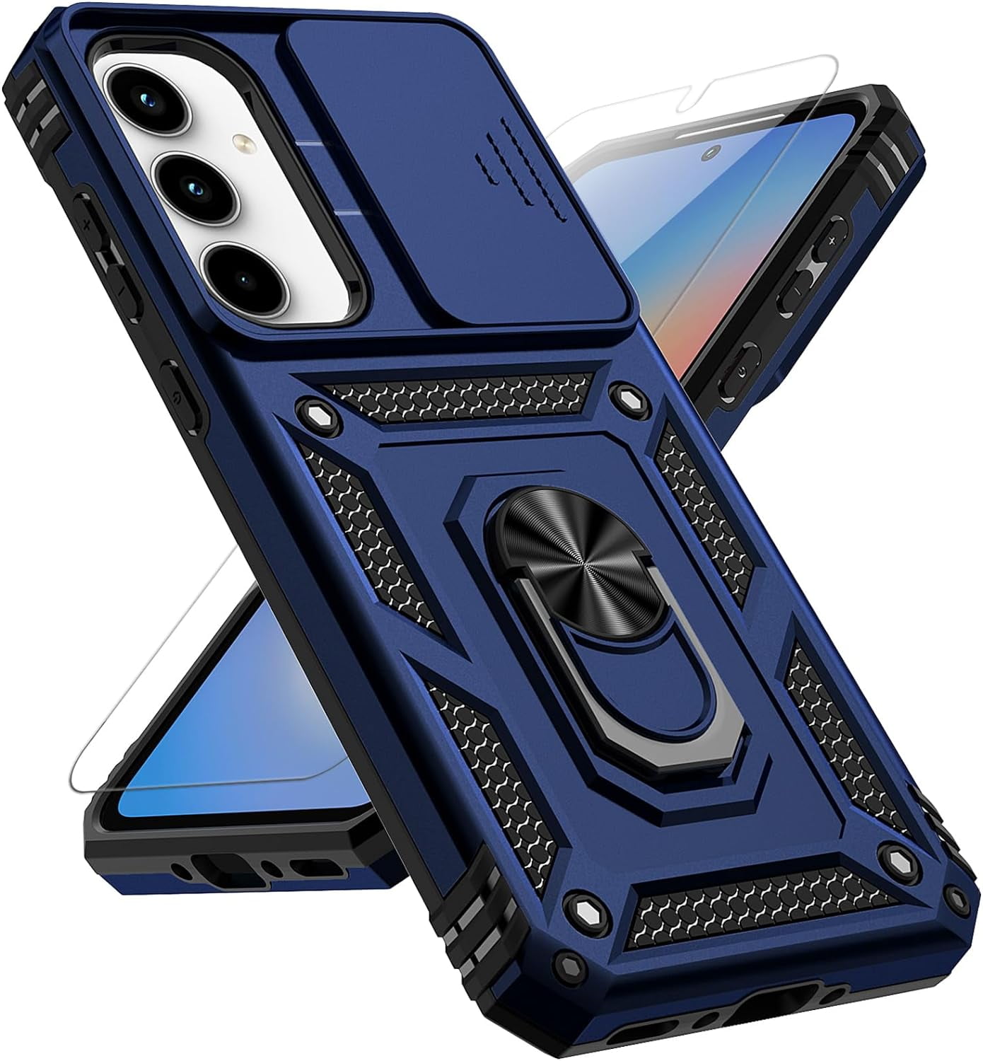 for Samsung Galaxy A35 5G Case with Slide Camera Cover HD Screen ...