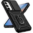 thumbnail image 1 of for Samsung Galaxy A35 5G Case with Slide Camera Cover HD Screen Protector [Military Grade 16ft. Drop Tested] Magnetic Ring Holder Kickstand Protective Phone Case for Galaxy A35 5G 2024, Red, 1 of 18