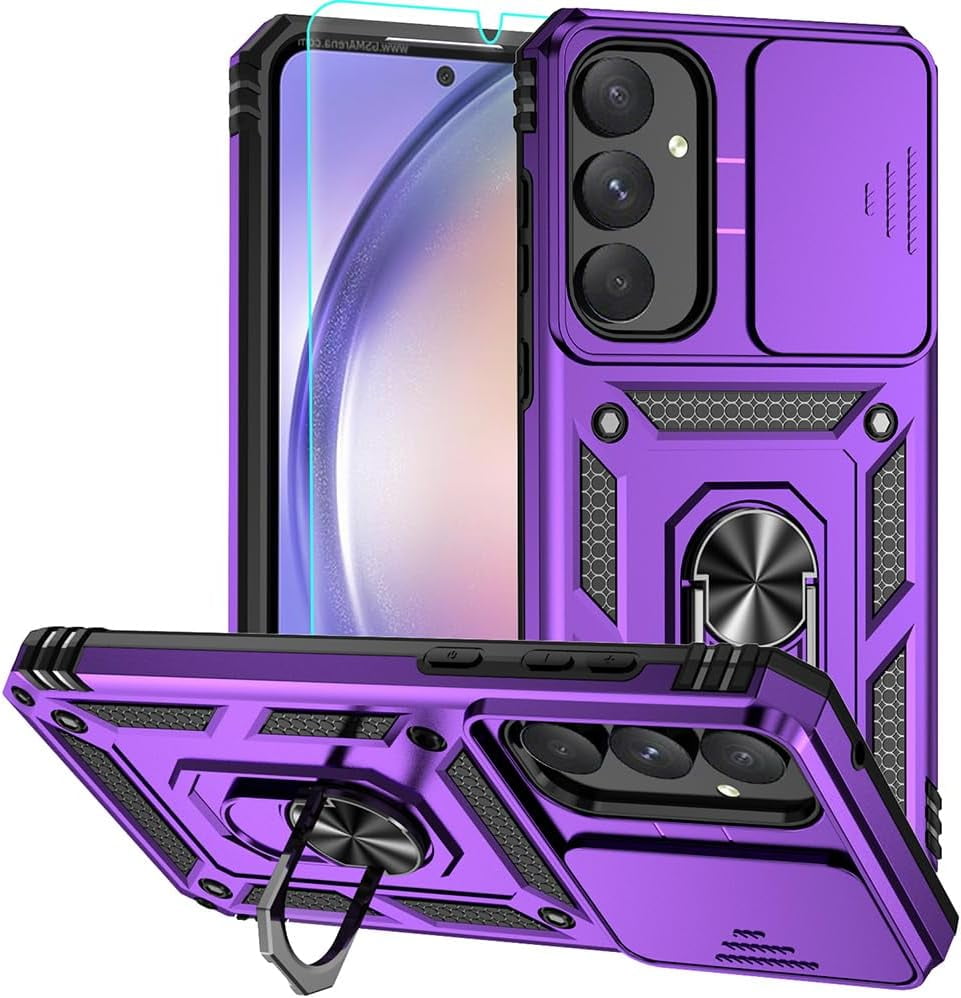 for Samsung Galaxy A35 5G Case, Soft Silicone Rubber Bumper Hard