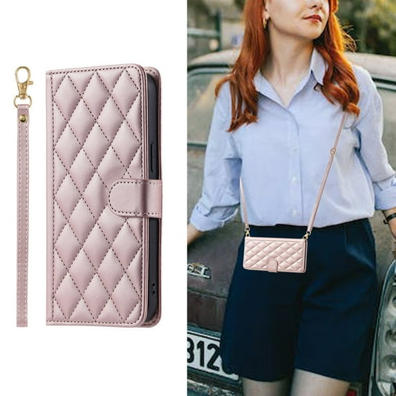 Samsung Galaxy A35 5G Case ,Wallet Cover Crossbody Lanyard Shoulder Neck Strap Case for Samsung Galaxy A35 5G