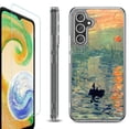 thumbnail image 1 of For Samsung Galaxy A35 5G Phone Case Cover, Shockproof Bumper Hybrid Case with Tempered Glass Screen Protector, by OneToughShield - Sunrise Impression, 1 of 3