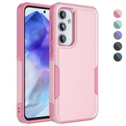 For Samsung Galaxy A35 5G Phone Case, Ebizware Shockproof Case Military Grade Heavy Duty Full Body Protection Rugged Cover for Galaxy A35 5G, Rose Gold