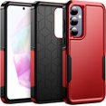 thumbnail image 1 of for Samsung Galaxy A35/A55 5G Case, [Shockproof] Military Grade Proof Protection [Dropproof] Rugged Protective Heavy Duty Phone Case Cover for Samsung Galaxy A35/A55 5G (Red), 1 of 14