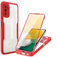 thumbnail image 1 of for Samsung Galaxy A35 Case with Built-in Screen Protector, Clear Shockproof Slim Full Body Protection Soft TPU Bumper Dual Layer Rugged Case Cover for Samsung Galaxy A35, Red, 1 of 7