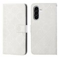thumbnail image 1 of For Samsung Galaxy A36 5G 6.7" Ethnic Wind Embossed Strong Magnetic Attachment/Closure, Card Slots/Pocket, PU Leather Flip Wallet Case ﻿,White,For Galaxy A36 5G, 1 of 7