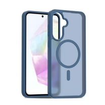 for Samsung Galaxy A36 5G / A56 5G Case, [Compatible with MagSafe] Military-Grade Drop Protection Anti-Fingerprint Anti-Scratch Slim Silky-Soft Touch Translucent Matte Sleeve Case, Blue