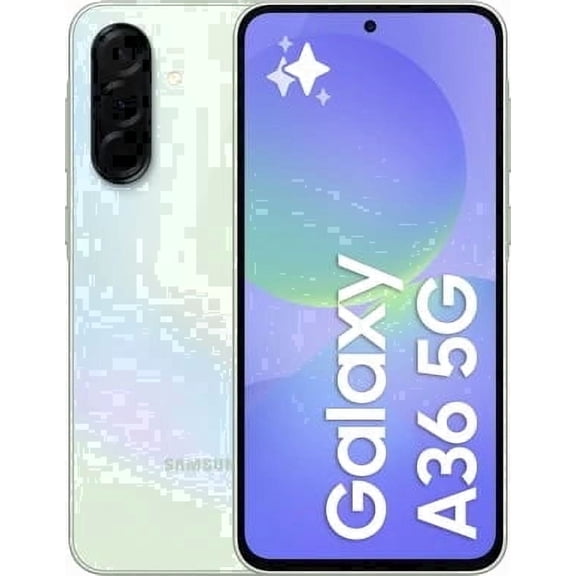 Samsung Galaxy A36 5G AI, 256GB+8GB RAM, Android Smartphone, Dual Sim, International Version, Unlocked - Awesome Lime