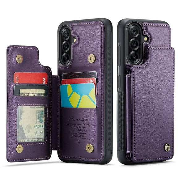 For Samsung Galaxy A36 5G Case with Card Holder, Wallet Case for Women Men with RFID Blocking, Durable Leather Kickstand Magnetic Clasp Shockproof for Samsung Galaxy A36 5G