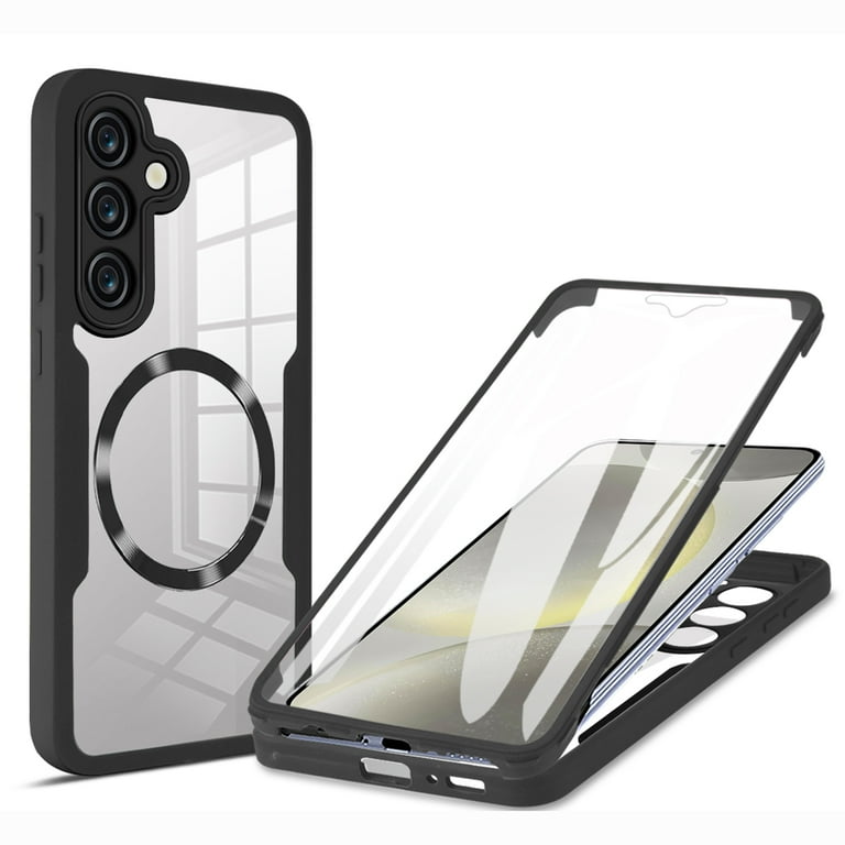 for Samsung Galaxy A36 5G Case, Compatible with MagSafe [Built-in Screen  Protector] 360 Full-Body Shockproof Rugged Clear Back Protective Dual-Layer Phone  Cover for Galaxy A36 5G, Black - Walmart.com