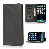 for Samsung Galaxy A36 5G Case, PU Leather Case, Vintage Wallet Case Book Folding Flip Case with Kickstand Card Holders Slots Magnetic Closure Protective Cover for Samsung Galaxy A36 5G, Black