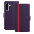 thumbnail image 1 of for Samsung Galaxy A36 5G Case Wallet with Card Holder, Business PU Leather Kickstand Magnetic Closure Shockproof Folio Book Style Protective Purse Cover Case for Samsung Galaxy A36 5G, Purple, 1 of 9