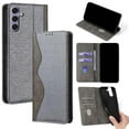 thumbnail image 1 of For Samsung Galaxy A36 5G Case, Wave Curves and Sequins Design Onto PU Leather Case,Wallet Case Folding Flip Kickstand Case with Card Slots Protective Cover for Samsung Galaxy A36 5G,Gray, 1 of 9