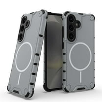 For Samsung Galaxy A36 5G Magnetic Phone Case,Compatible with Mag-Safe,Dropproof Heavy Duty,Military-Grade Drop Protection,Shockproof Anti-fall Tough Rugged Phone Case Cover,Lightgray